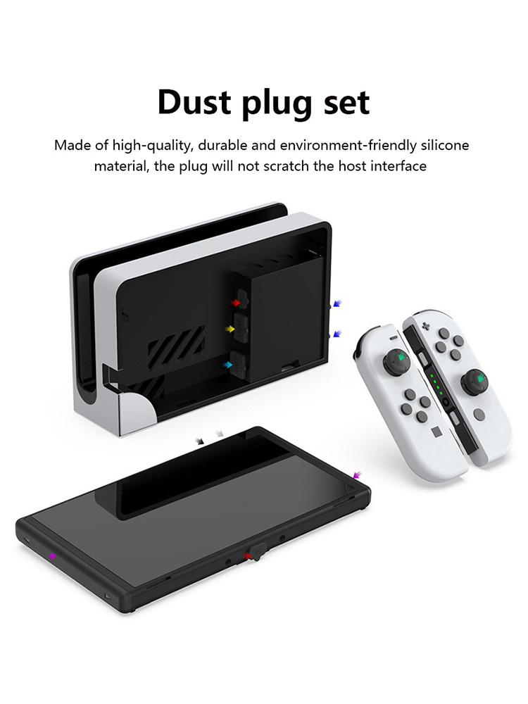 14 PCS/Set Dust Plug Silicone  - огляд і ціна Gaming Console Kit