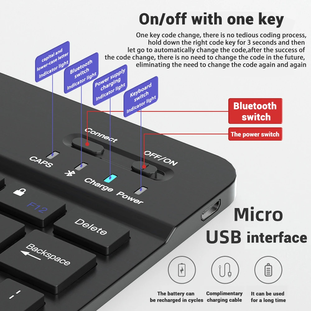 Mini Keyboard Wireless Bluetoo - огляд і ціна Gaming Console For Ipad