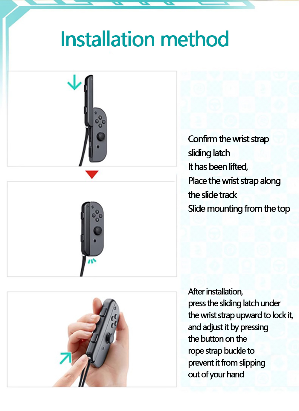 1 Pair Controller Hand Rope Wr - огляд і ціна Gaming Console Kit
