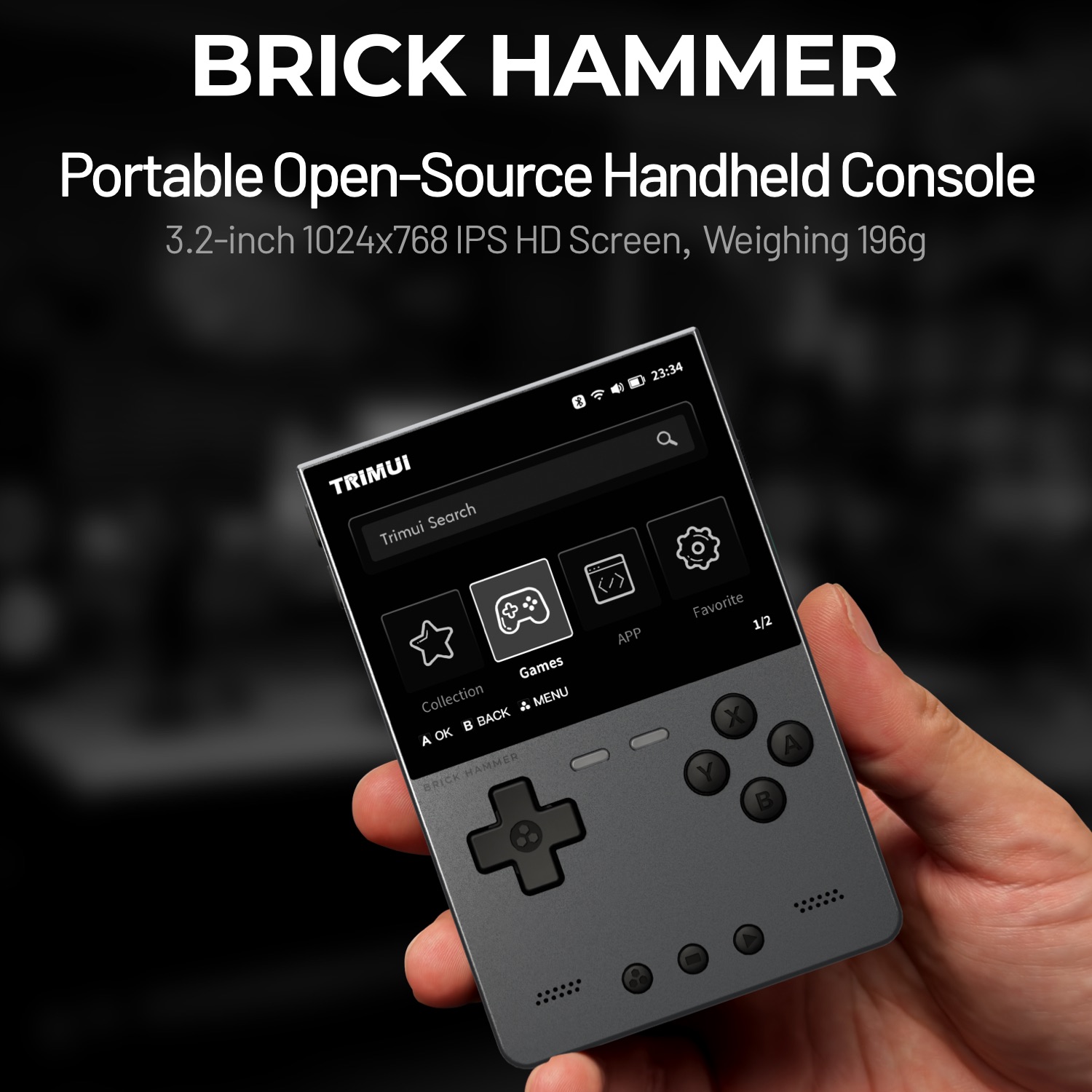 TRIMUI BRICK HAMMER Retro Hand - огляд і ціна Gaming Console For Phone