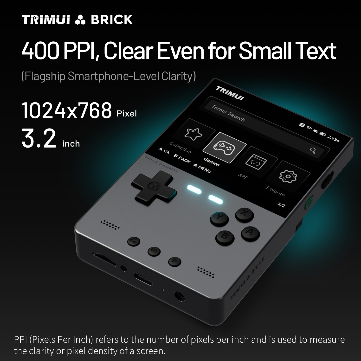TRIMUI BRICK HAMMER Retro Hand - огляд і ціна Gaming Console For Phone