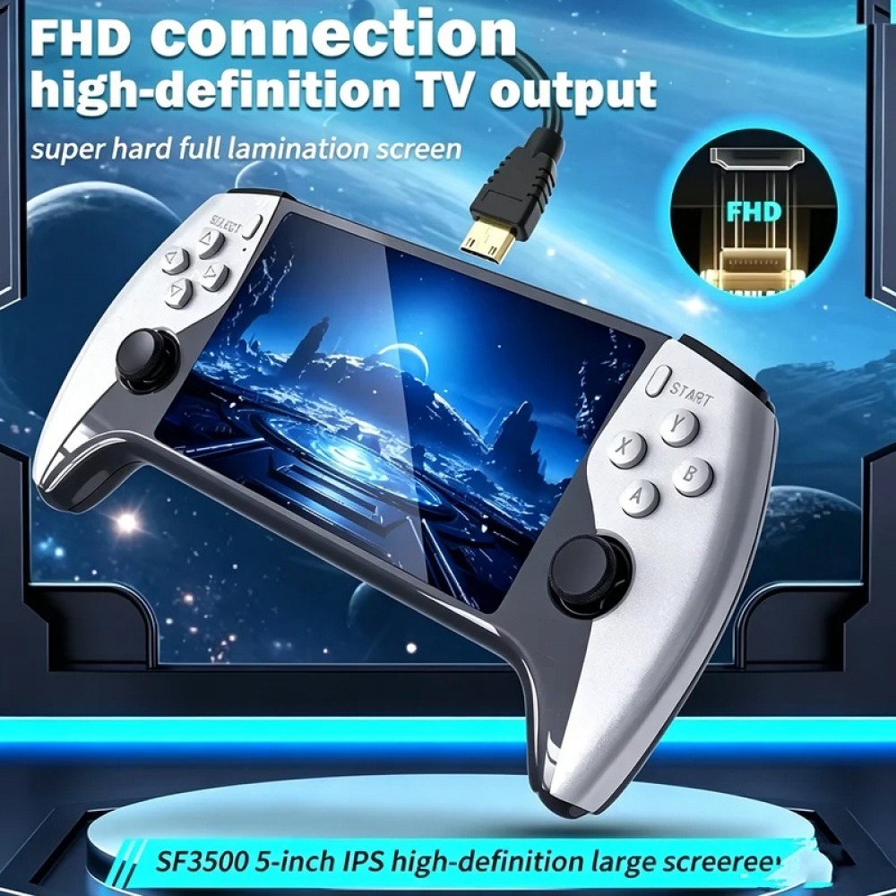 SF3500 5 inch Handheld Game Co - огляд і ціна Gaming Console Retro